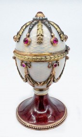 RUSSIAN 14K GOLD FABERGE STYLE