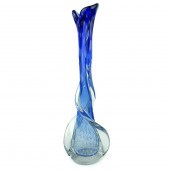 MURANO GLASS VASELarge Murano Blue
