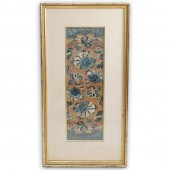 19TH C. CHINESE SILK EMBROIDERED