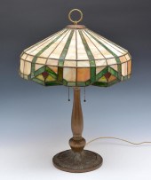 GEOMETRIC STAINED GLASS TABLE LAMPGeometric