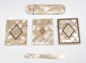 5PC OF ASSORTED MOTHER OF PEARL