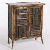 VICTORIAN BAMBOO SIDE CABINET WITH