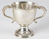 SILVER LOVING CUP, LATE 18TH C.,
