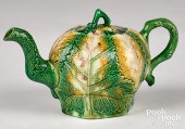 STAFFORDSHIRE TEAPOT, LATE 18TH