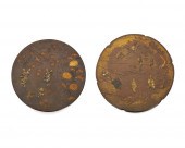 TWO BRONZE AND MIXED-METAL JAPANESE