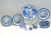 10 PC. CHINESE BLUE & WHITE ANTIQUE