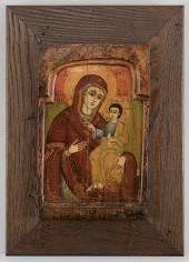 EARLY GREEK ICON, MOTHER OF GOD