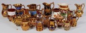 GROUP COPPER LUSTERWARE, 20 PIECESGrouping