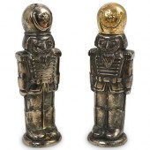 (2 PC) SILVER PLATED TOY SOLDIERS