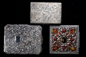 A (LOT OF 3) EUROPEAN SILVER BOXES