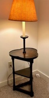 Two tier table floor lamp, with