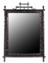 FAUX BAMBOO WALL MIRROR BY CARVERS