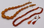 JEWELRY. COLLECTION OF AMBER JEWELRY.