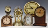 (6) FRENCH CLOCKS OF VARIED FORM