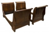 (2) FRENCH LOUIS PHILIPPE WALNUT