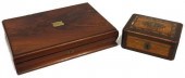 (2) WOOD TABLE BOXES INCLUDING