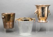 SILVER-PLATE CHAMPAGNE ICE BUCKETS,