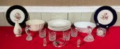Assorted porcelain and glassware,