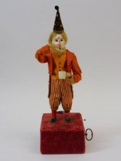 FRENCH CLOWN AUTOMATON. HIS HAT