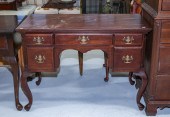A QUEEN ANNE STYLE MAHOGANY LOWBOY