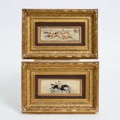 Pair of Equestrian Themed Stevengraphs,