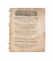 CHURCH OF ENGLAND, CONSTITUTIONS