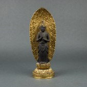 JAPANESE GILT LACQUERED FIGURE