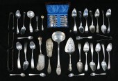 LOT OF AMERICAN COIN SILVER SERVING