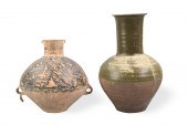 2 CHINESE JAR, HAN DYNASTY & NEOLITHIC