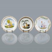 THREE LATE 18TH C. FRENCH FAIENCE