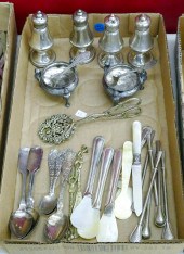 Box Coin Silver Spoons & SP Shakers