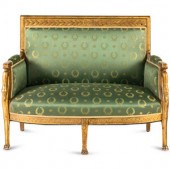 An Empire Style Giltwood Settee
19th