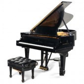 A Steinway and Sons Ebonized Grand