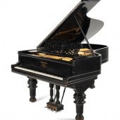 A Steinway and Sons Ebonized Grand