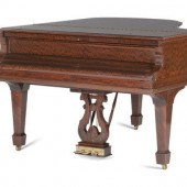 A Steinway and Sons Mahogany Baby