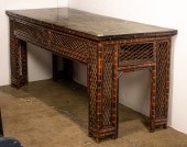 CHINESE BAMBOO LIBRARY TABLE Chinese