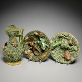 GROUP PORTUGUESE PALISSY WARE,