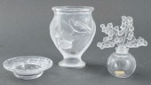 LALIQUE FRANCE CRYSTAL TABLE ARTICLES,