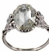 rose-cut antique diamond ring