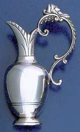 miniature sterling silver vase