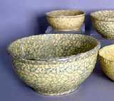 Spongeware ceramic bowls