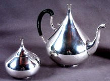 Modernist-silver-teapot