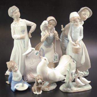 LLADRO AND NAO PORCELAINS
