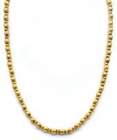 14K YELLOW GOLD BEAD NECKLACE14k Yellow