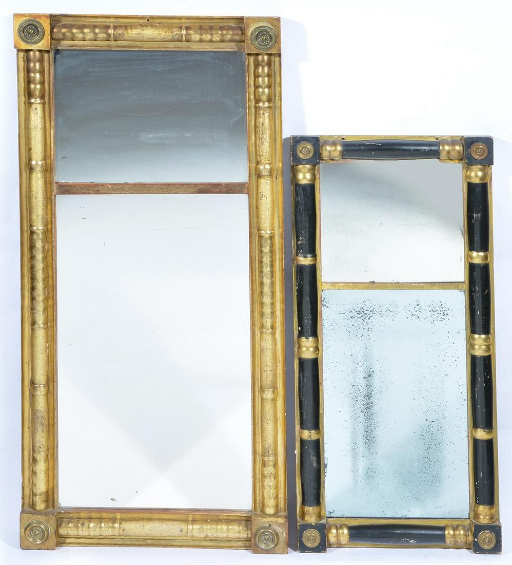 2 AMERICAN CLASSICAL MIRRORS, 19TH
