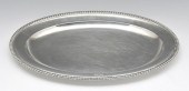 ENGLISH STERLING SILVER MEAT TRAY, ROBERT