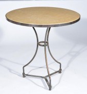 BISTRO TABLE WITH IRON TRIPOD BASE AND