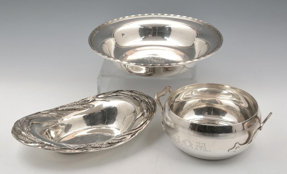 3 PIECE STERLING SILVER GROUP,