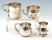 4 AMERICAN STERLING SILVER CUPS4 American