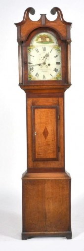 EARLY ENGLISH TALL CLOCK, 19TH C., HERFORDEarly